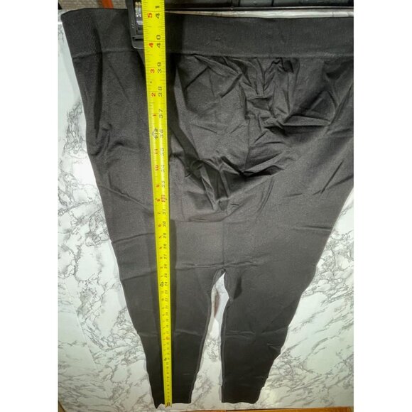Time And Tru XL (16-18) Maternity Leggings Black Nylon/Spandex Seamless Support - Picture 3 of 7